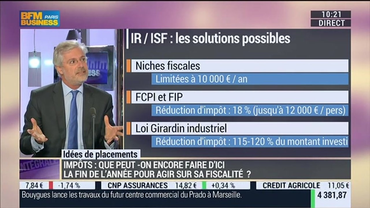 Que faut-il faire d'ici la fin de l'année pour payer moins d'impôts en 2015 ?: Stéphan Chenderoff - 25/11