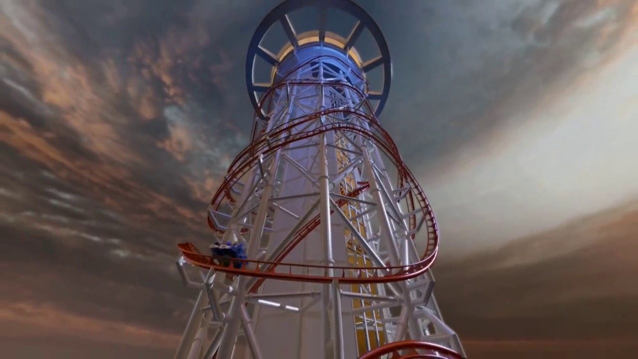 Caméra embarquée dans le plus long rollercoaster du monde