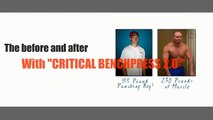 Bench Presses-Focus on Increasing Your Bench Press Strength - Critical Bench Program 2 0 Review