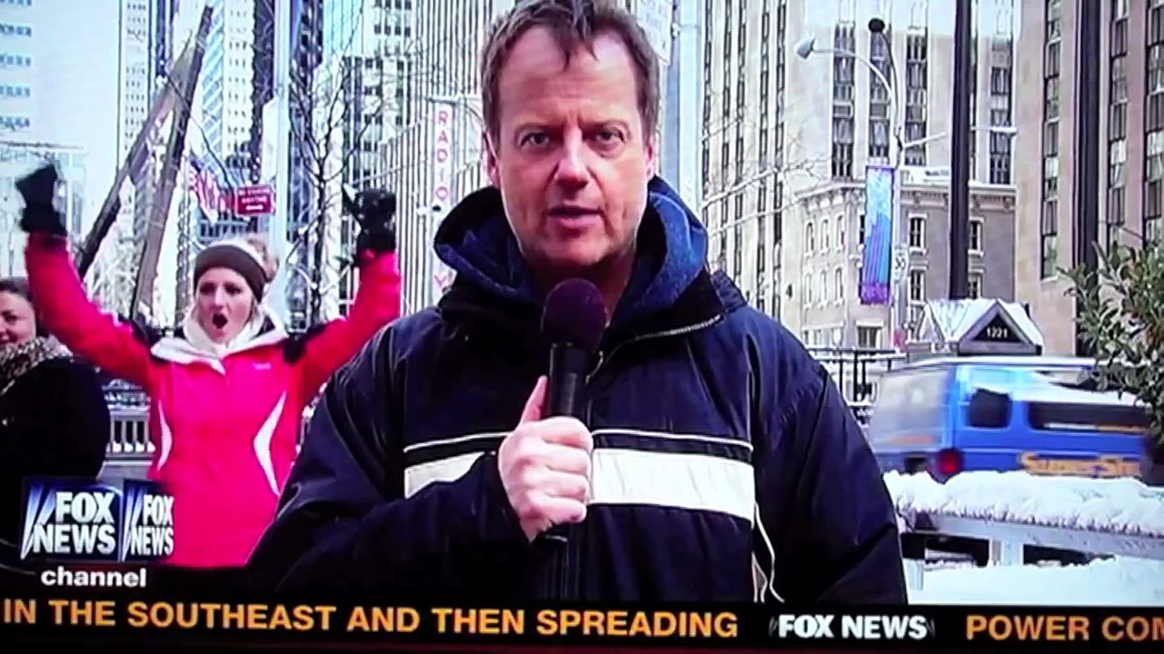 Des journalistes sous la neige : Bêtisier hilarant