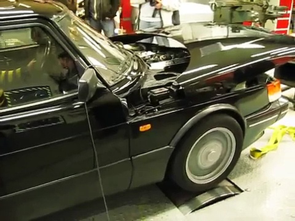Saab 900 Turbo S Aero GT op de testbank