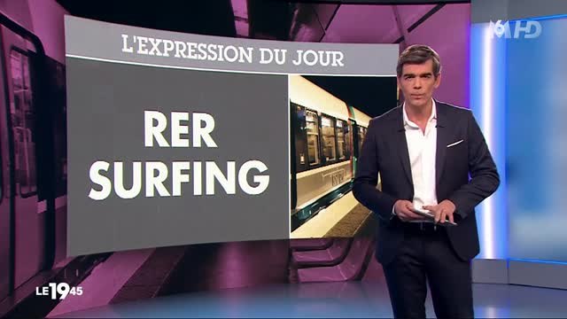 RER Surfing : l'homme est arrêté en direct à la TV