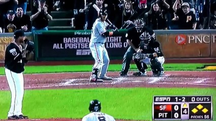 Brandon Crawford hits Grand Slam vs Pirates (10_1_14)