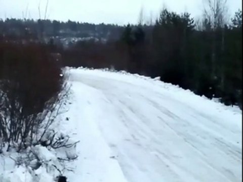 Karda anca bu kadar sürülür