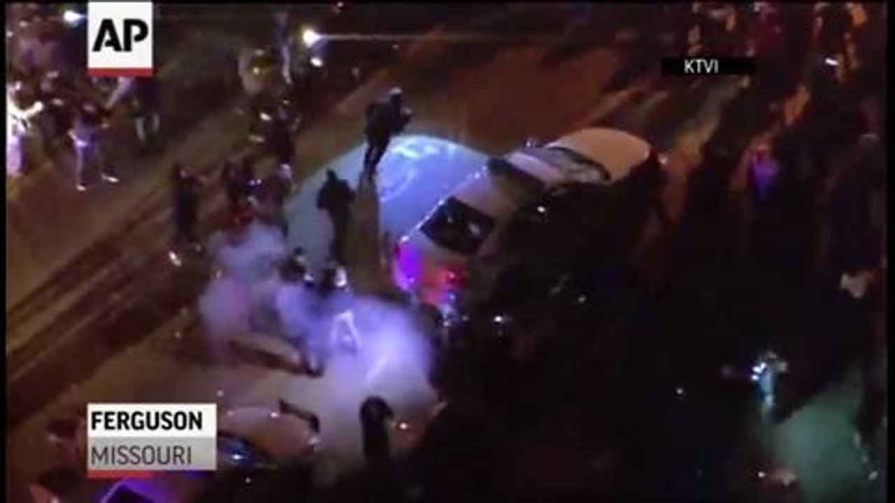 Riots in Ferguson after no indictment for Darren Wilson