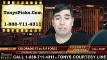 Air Force Falcons vs. Colorado St Rams Free Pick Prediction NCAA College Football Odds Preview 11-28-2014