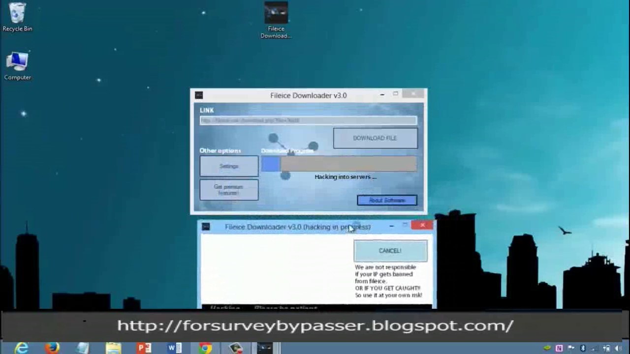 Fileice Downloader |Bypass Fileice Surveys 2014[Free Download]