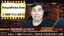Indianapolis Colts vs. Washington Redskins Free Pick Prediction NFL Pro Football Odds Preview 11-30-2014