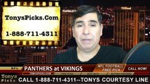 Minnesota Vikings vs. Carolina Panthers Free Pick Prediction NFL Pro Football Odds Preview 11-30-2014