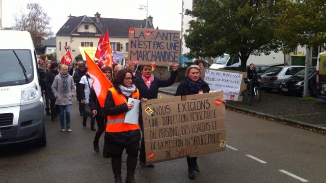 Hôpital : 200 manifestants contre le plan de la direction