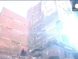فرو ریختن یک ساختمان در قاهره