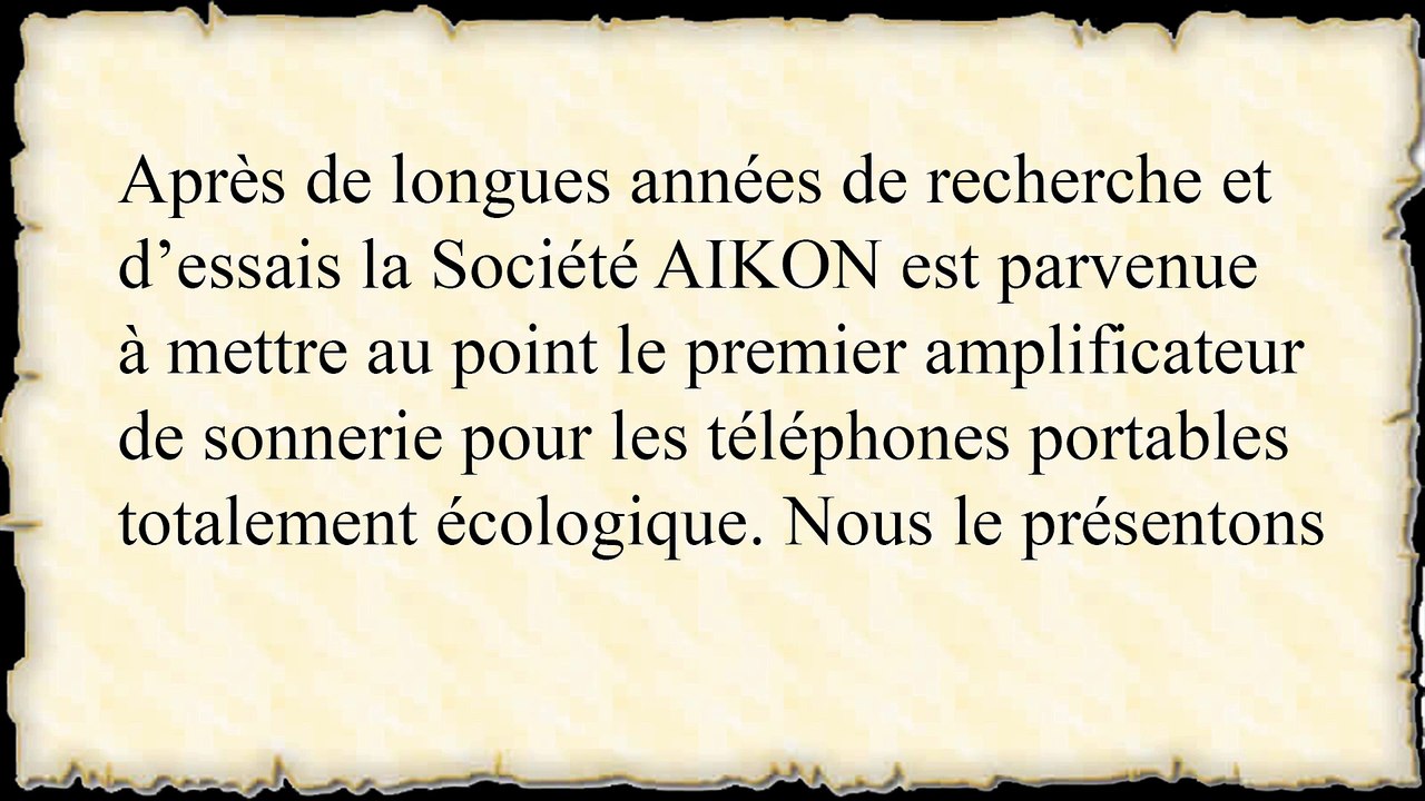 AMPLIFICATEUR DE SONNERIE DE PORTABLE