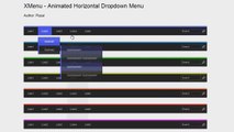 XMenu - Animated Horizontal Dropdown Menu