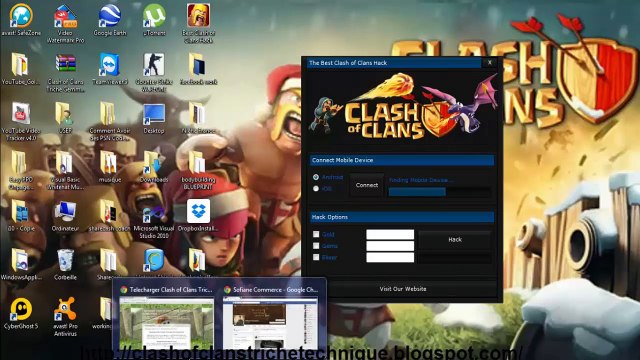Clash Of Clans Triche Gemmes illimité (Android,iOS,Windows,MAC)