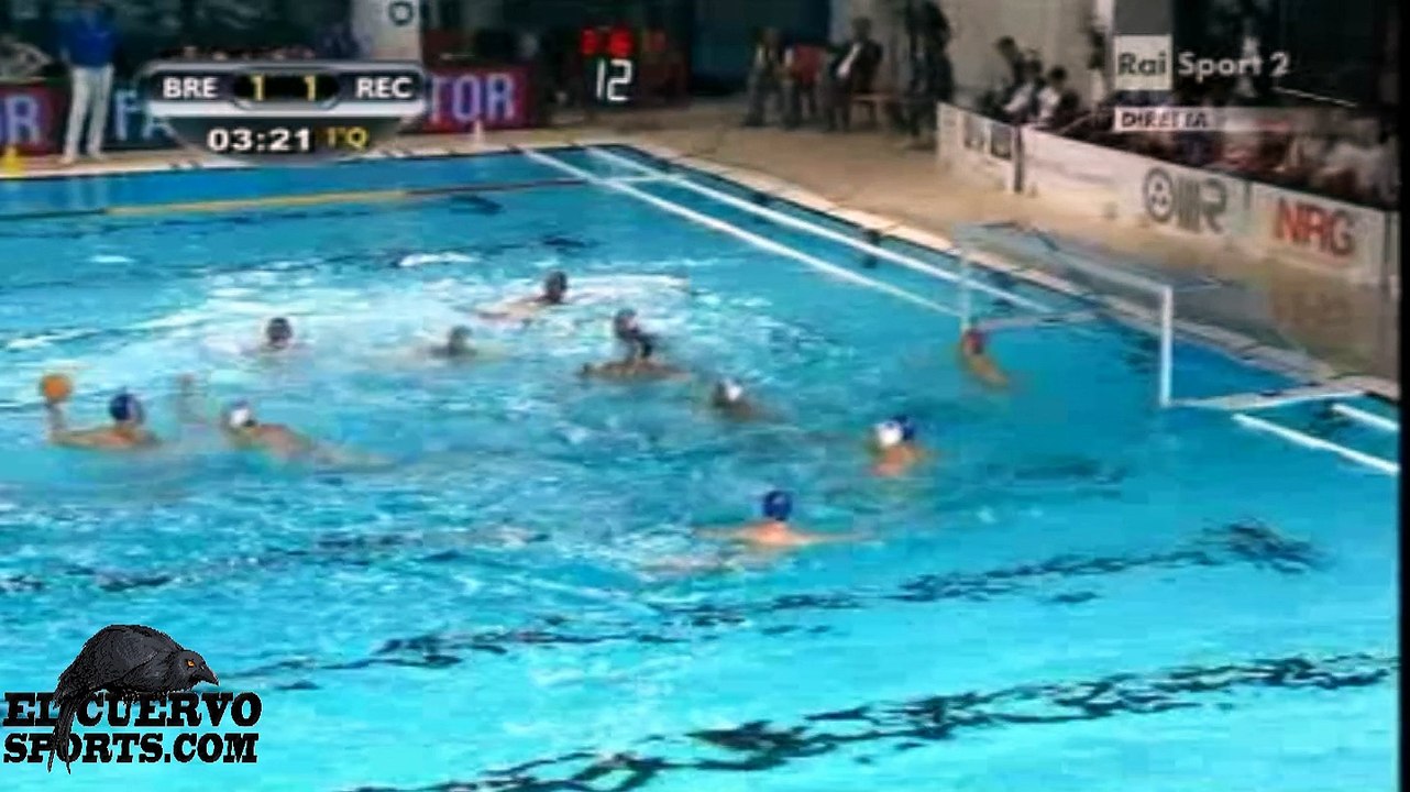 Brescia 7 Pro Recco 6 Final Italian League 2014 game 2 water polo