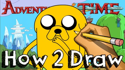 How 2 Draw Jake The Dog From Adventure Time