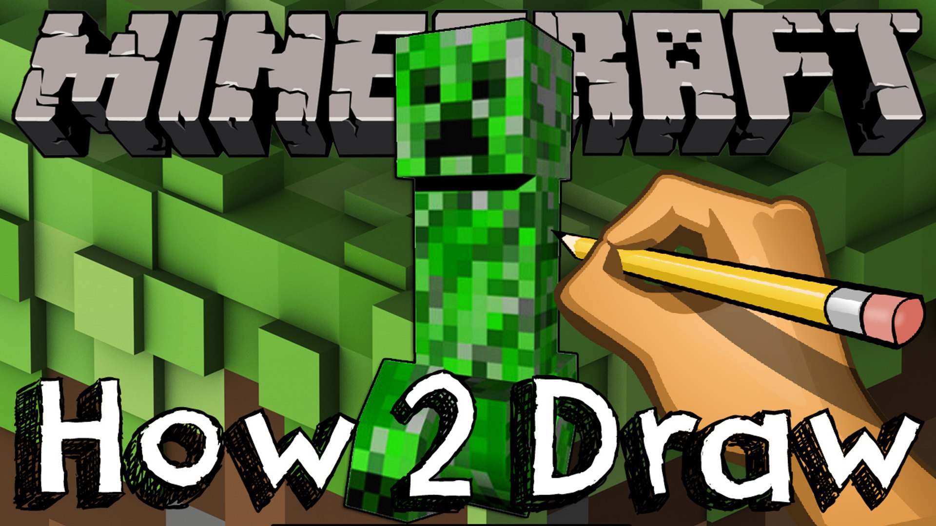 Creeper Drawing - How To Draw A Creeper Step By Step