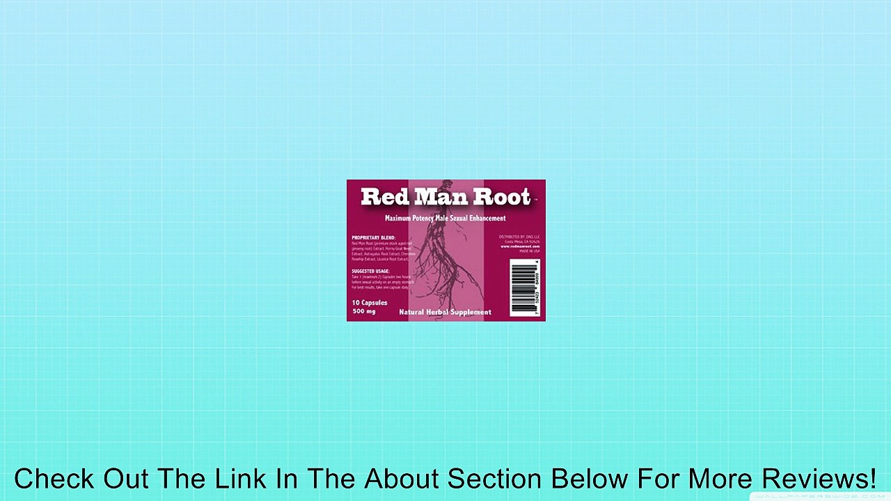 Red Man Root All-Natural Male Enhancement Pills Review