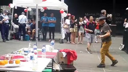 Dancing with the police الرقص مع الشرطة