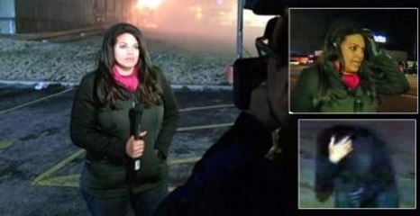 CNN Muhabirinin Başına Taş Geldi