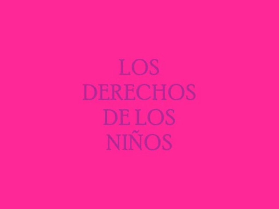 Derechos de los niños