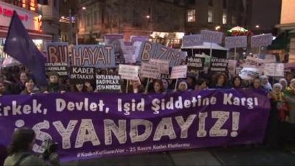 Beyoğlu'nda Kadın Eylemi