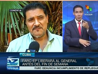 FARC-EP anuncian que general Alzate será liberado proximamente