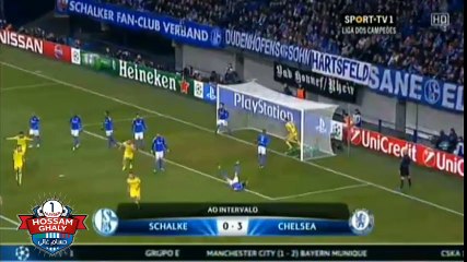 شالكه 0 × 3 تشيلسي  اهداف الشوط الاول