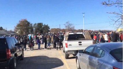 An Inside Look: Barksdale gives out turkeys