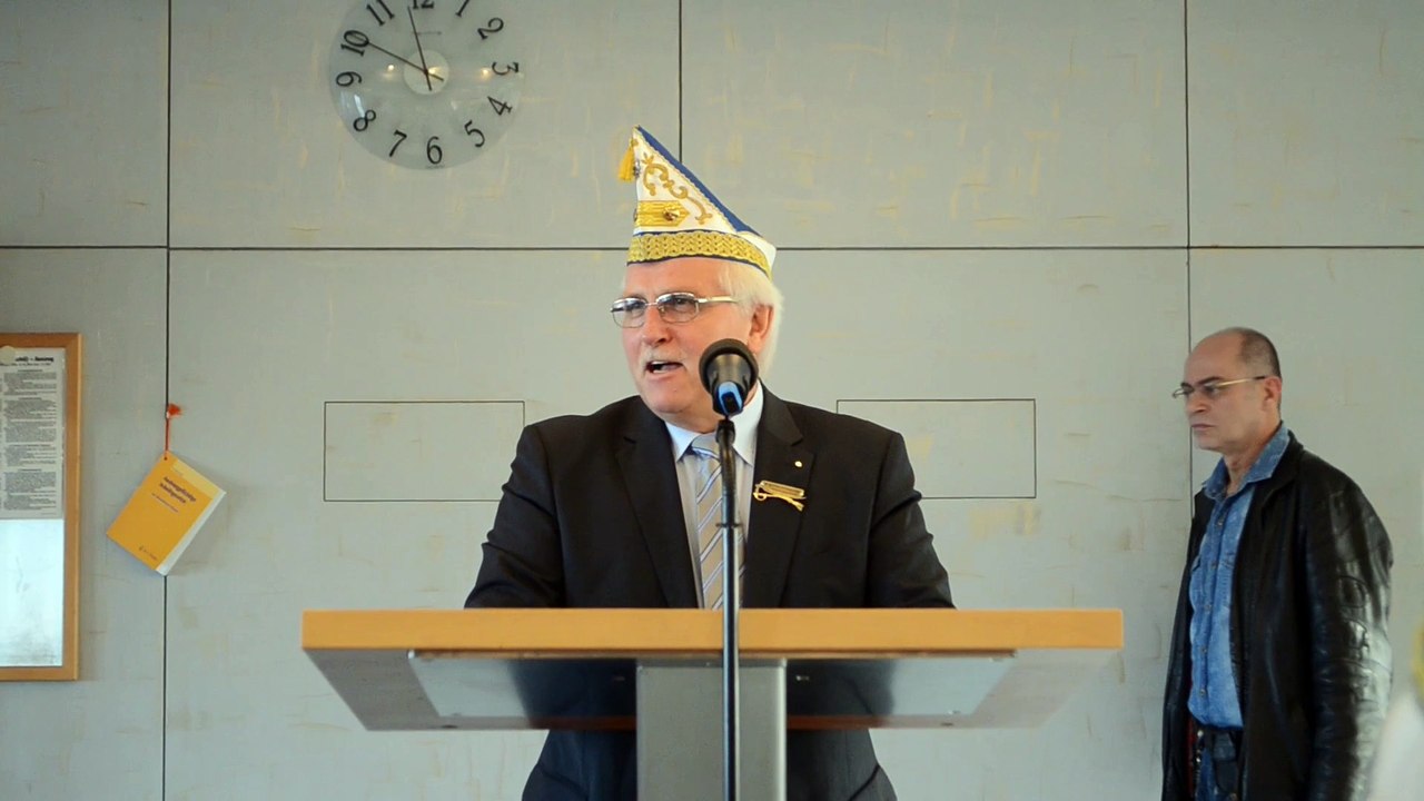 Begrüßung der Altstadtfunken durch Manfred Herpolsheimer (23.11.2014)