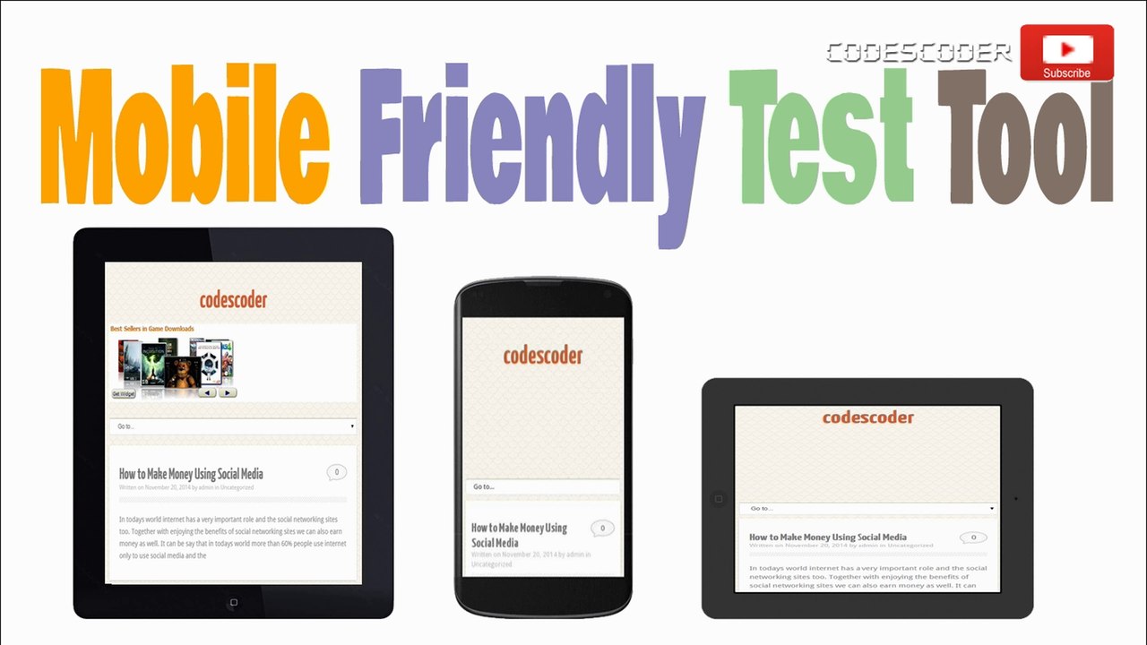 Google's Mobile Friendly Test Tool check your website is Mobile friendly or not