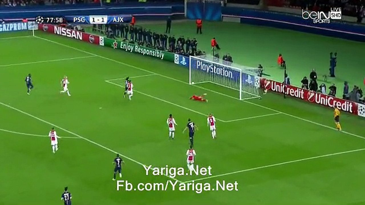 Paris SG 2 - 1 Ajax Zlatan Ibrahimovic﻿