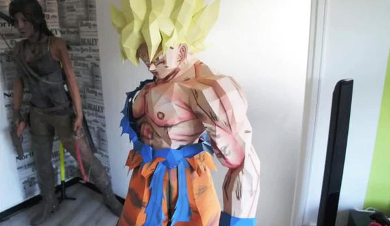 Papercraft de Sangoku en Stop Motion