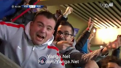 Paris SG 3 - 1 Ajax Cavani