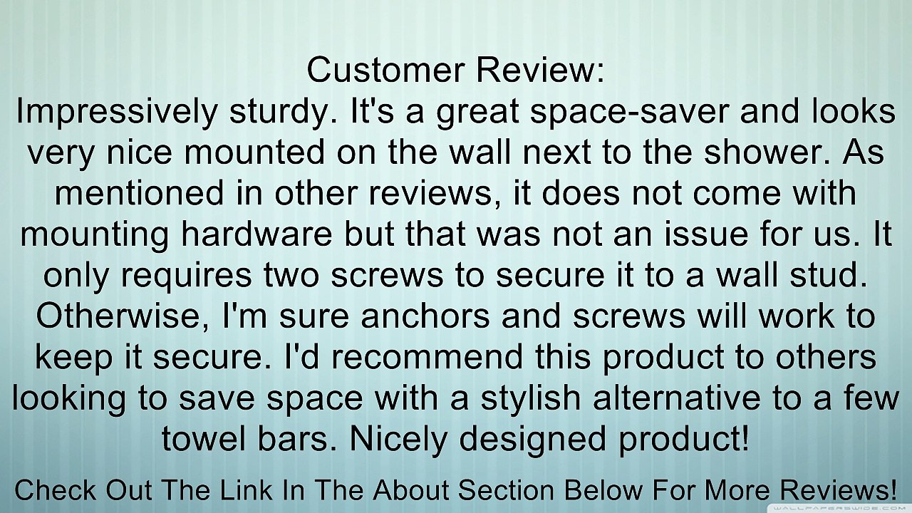 Ikea Stainless Steel Towel Rack w/ 4 Swivel Bars 18" Bath Bathroom Rail Holder Organizer Grundtal Review