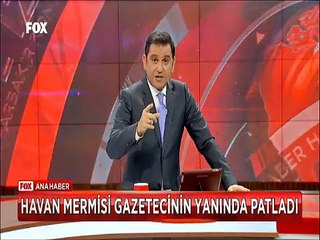 Havan mermisi gazetecinin yanında patladı ölümden döndü
