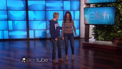 Ellen Rehearses Her Adjust-a-Bust Monologue