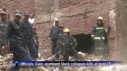 Officials: Cairo apartment block collapses, kills at least 15