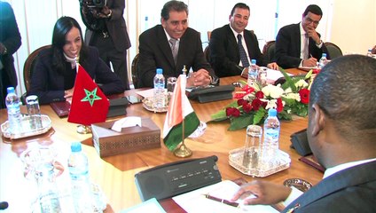 امباركة بوعيدة تتباحث مع رئيس الجمعية الوطنية بجمهورية كوت ديفوار