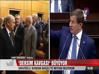 Dersim Kavgasında Davutoğlu Bahçeli'ye Meydan Okudu