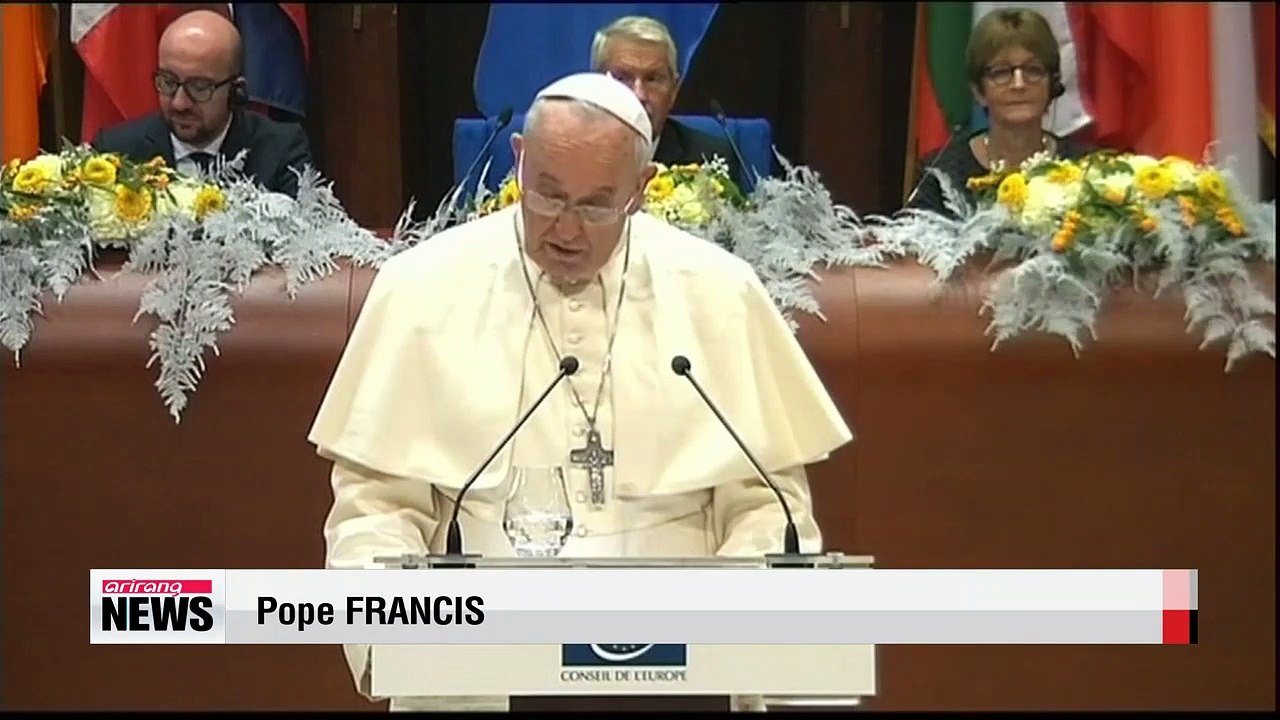 In Europe, Pope Francis calls the continent a "grandmother"