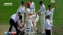 Philip Hughes knocked down by bouncer