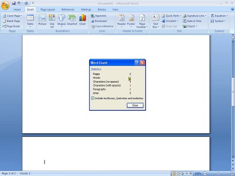 microsoft office word insert blank page and break in urdu part 027