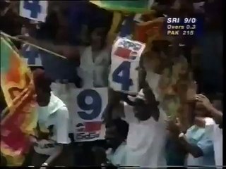 Sanath Jayasuriya Fastest ODI Fifty   50 in 17 balls vs Pakistan 1996
