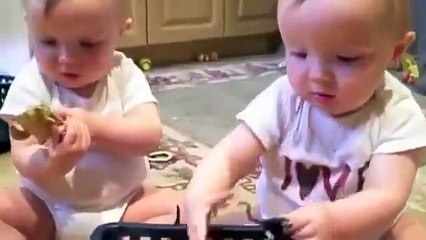 So Sweet    Cute Twin Baby Play