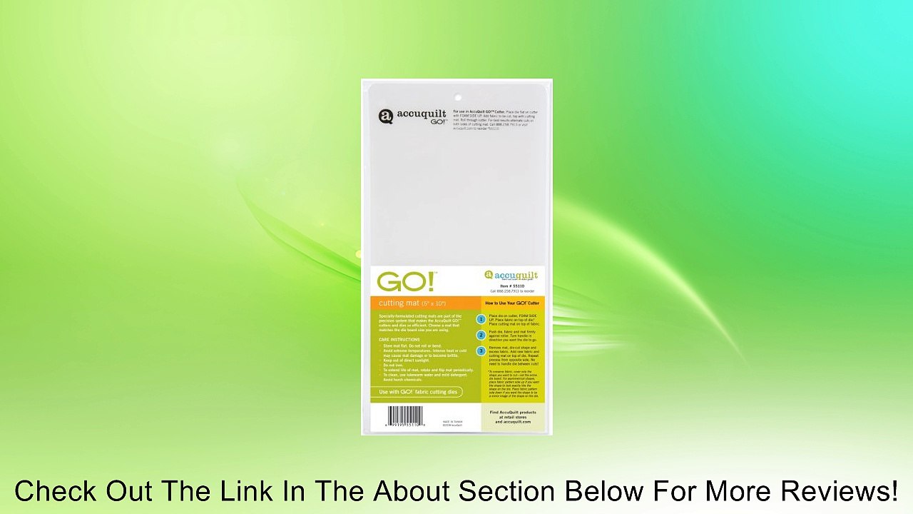 AccuQuilt - GO! Cutting Mat Review