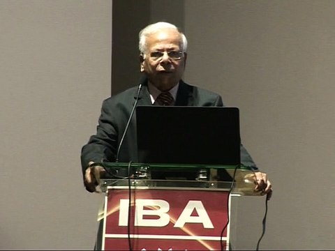Dr. Ishrat Husain Dean & Director IBA on PGD Program by IBA Karachi - November 2014