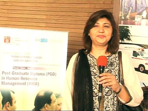 Dr Nyla Ansari, Academic Director PGD HR on PGD Program by IBA Karachi - November 2014 1