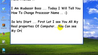How To Change Your Processor Name Make Your Processor Cori3 or 7
