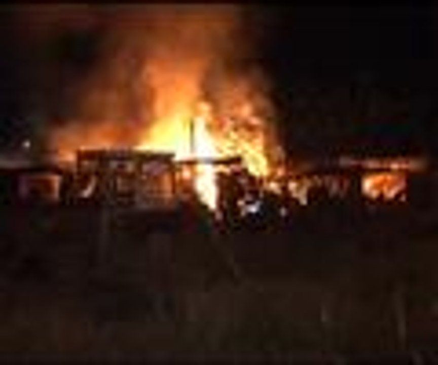 100 ton odun kül oldu